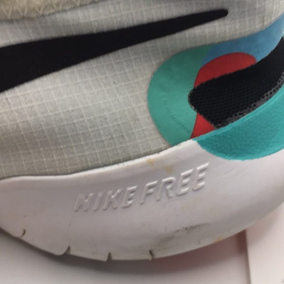 NikeFree 5.0 Mens Running Athletic Shoes White Multi Color Size 8.5 - Picture 2 of 16